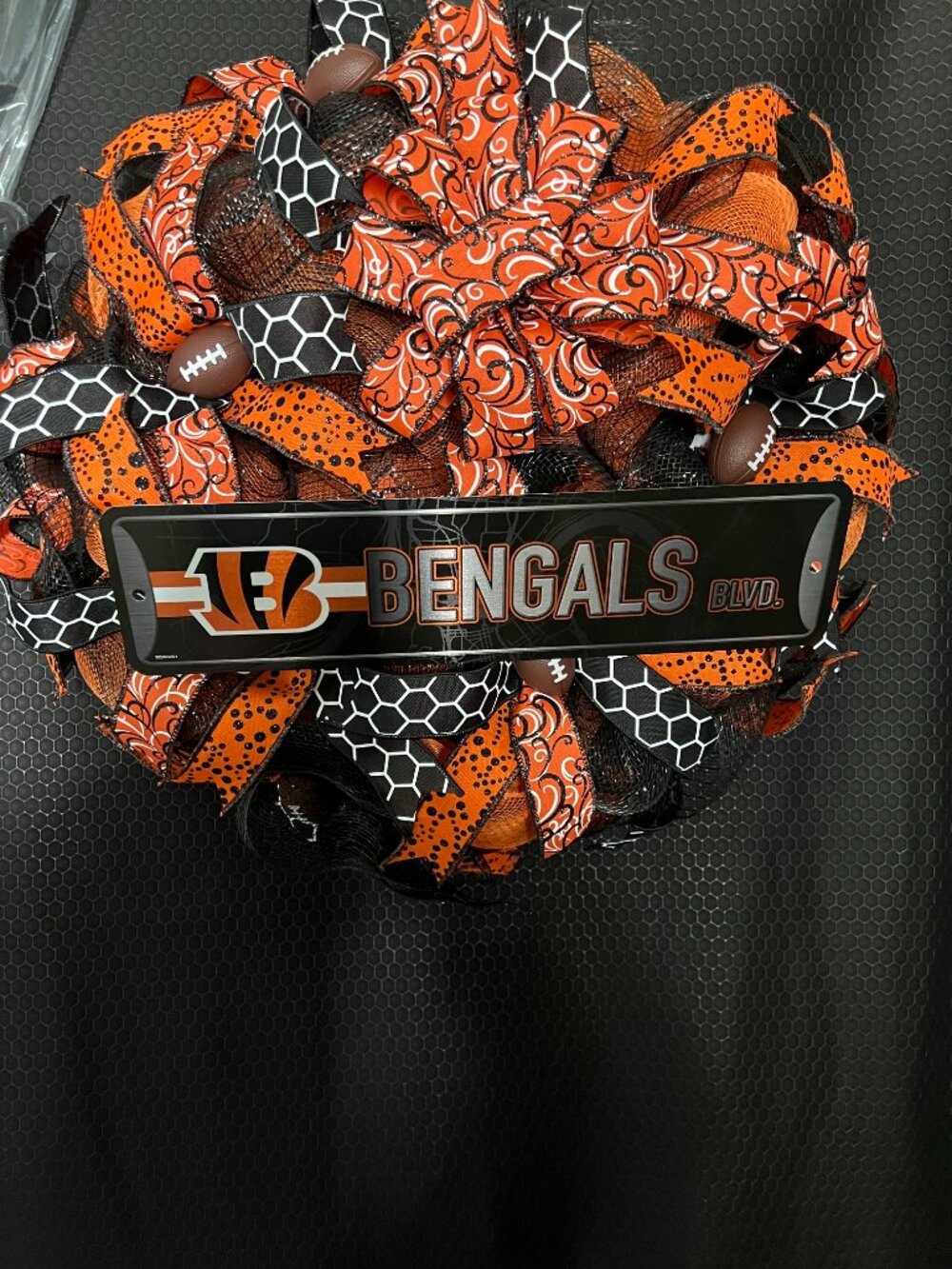 Cincinnati Bengals Deco Mesh Wreath